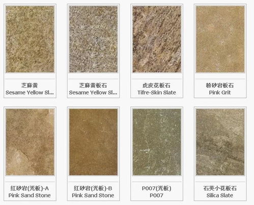 600种石材表 最全石材大全