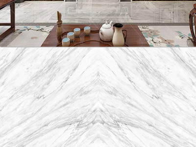 爵士白石材大板背景墙